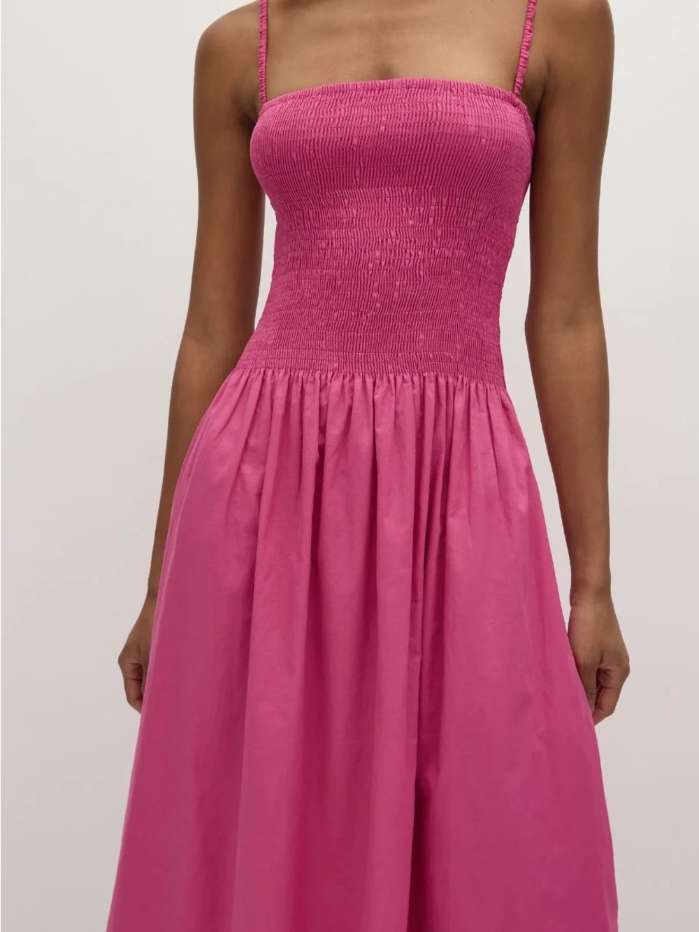 Faithfull the Brand Phoebe Maxi Dress in Cerise - Picture 2 of 12
